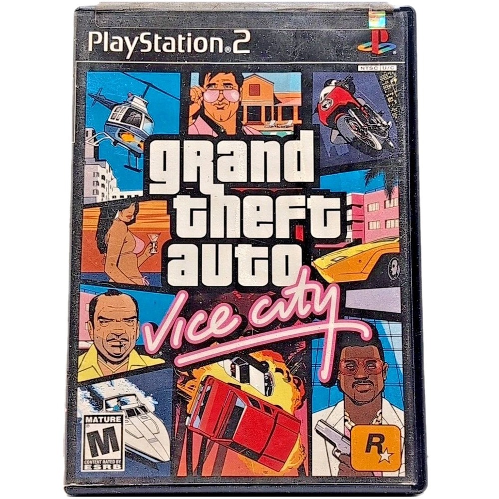 Grand Theft Auto: Vice City‎ for PS2 Video Game (Sony PlayStation 2, 2002) V